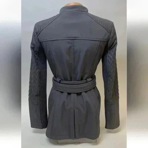 Michael kors XSPersonality Belted buckle quilted jacket SlimmingLightweight Grey - Picture 4 of 13